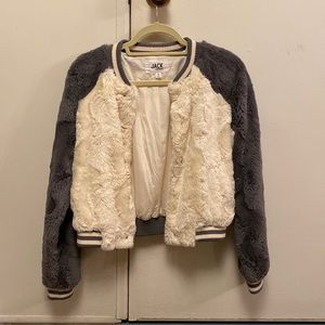 JACK By BB Dakota Fuzzy Bomber Jacket